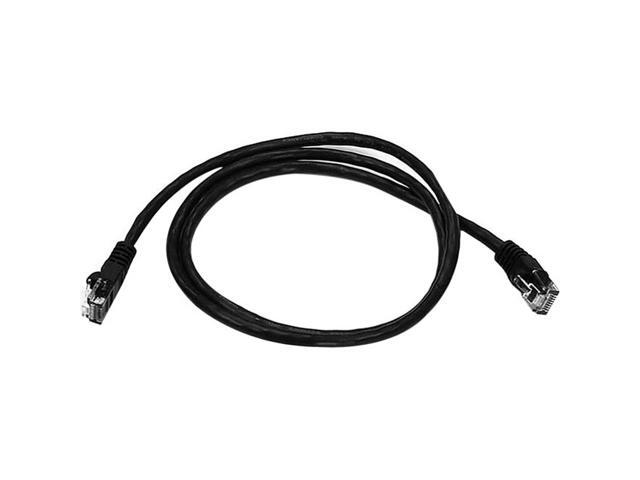 Monoprice Cat5e Ethernet Patch Cable - 3 Feet - Black Network Internet Cord - RJ45, Stranded, 350Mhz, UTP, Pure Bare Copper Wire, 24AWG