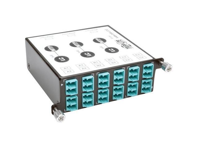 N484-3M8-LC12 40 GB to 10 GB Breakout Cassette, (x3) 8-Fiber OM4 MTP/MPO to (x12) LC Duplex