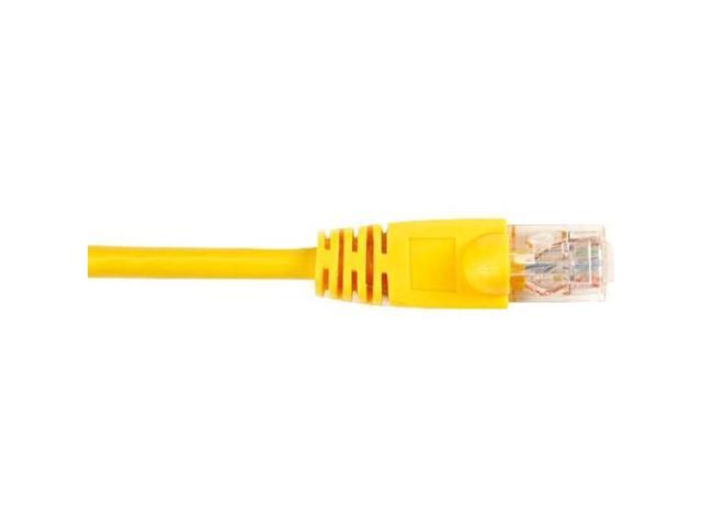 Black Box CAT6PC-015-YL CAT6 250-MHz Stranded Ethernet Patch Cable - Unshielded, PVC, Snagless Boot, Yellow, 15 ft.
