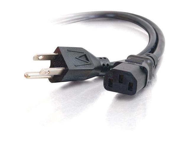 C2G 03131 14 AWG Premium Universal Power Cord (NEMA 5-15P to IEC320C13) TAA Compliant, Black (6 Feet, 1.82 Meters)