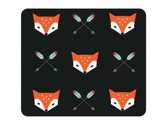 Centon Electronics OP-MPV1BM-HIP-01 Otm Hipster Prints Black Mouse Pad Mr. Fox