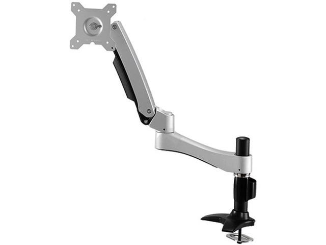 Single Articulating Arm Monitor Mount. Supports Mounting Patterns 100x100mm 75x75mm. Monitor Maximum weight 22.1 lbs. Grommet Mount