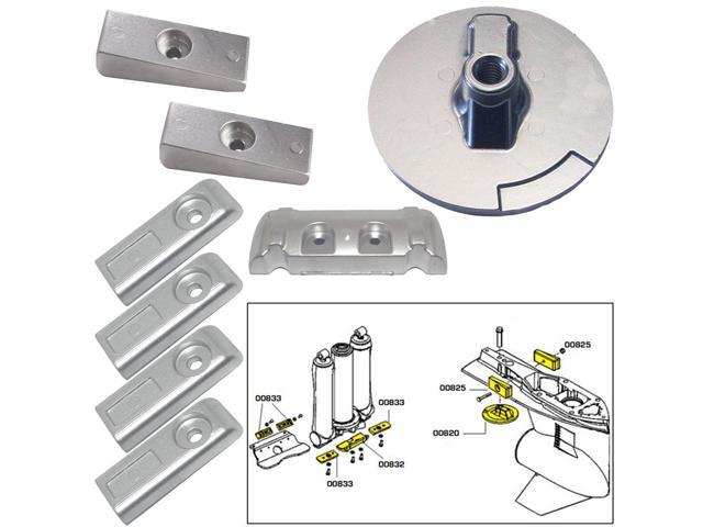 TECNOSEAL ANODE KIT VERADO 6 W/ HARDWARE ZINC POLYBAG