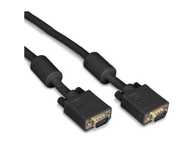 Black Box VGA Video Cable with Ferrite Core, Black, Male/Male, 25-ft. (7.6-m)