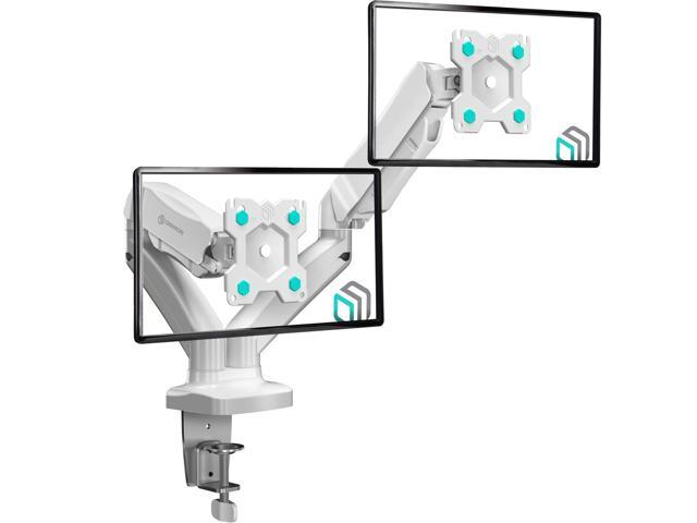 ONKRON Dual Monitor Stand for Desk - Dual Monitor Mount for 13 - 32 Inch Screens up to 17.6 lbs - Adjustable Monitor Stand - Gas Spring Dual...