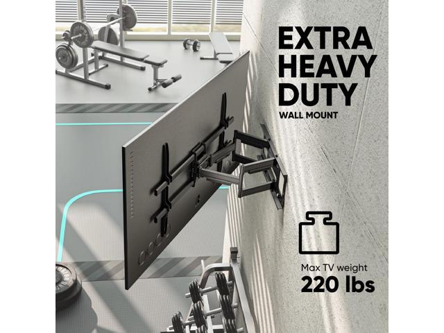 ONKRON Full Motion TV Wall Mount for 42 - 120 Inch TVs up to 220 lbs, Heavy Duty TV Mount with Swivel and Tilt, Extension Arm, max VESA 1000x600,...