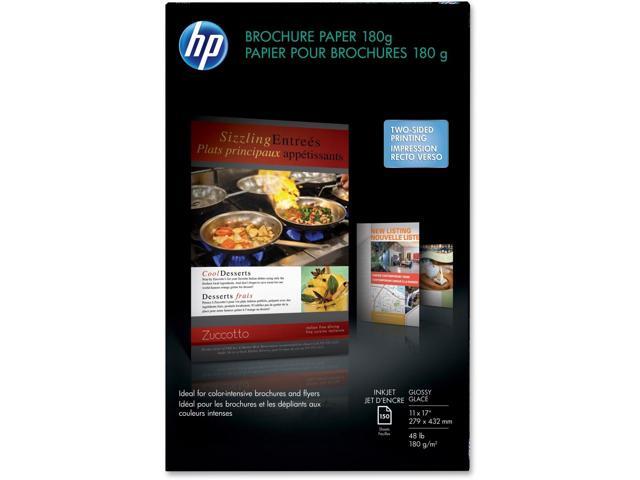 Hp Inkjet Brochure/Flyer Paper 98 Brightness 48lb 11 x 17 White 150 Shts/Pk