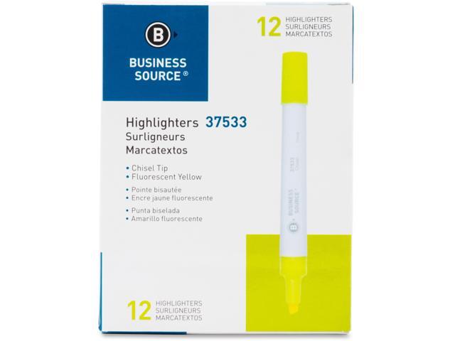 Bus. Source Chisel Tip Yellow Value Highlighter