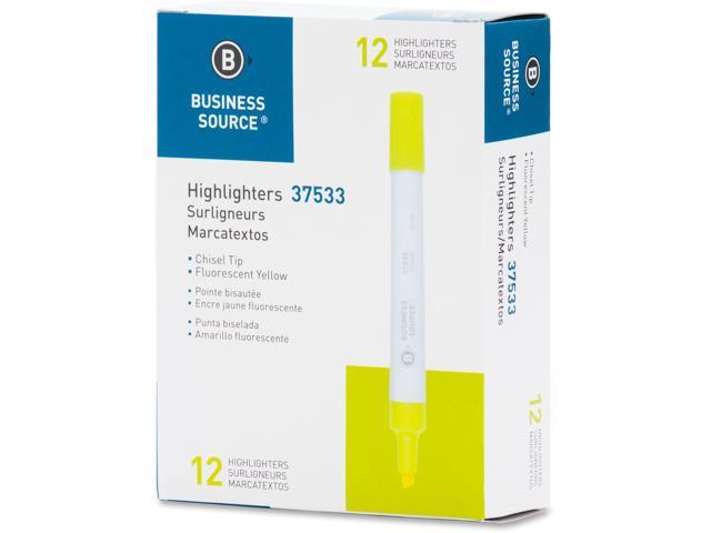 Bus. Source Chisel Tip Yellow Value Highlighter