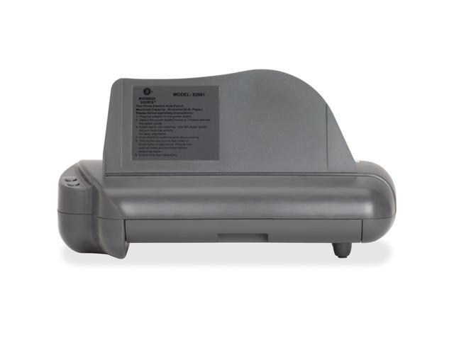 Business Source Electric 3H Punch 1/4' 30 Sht Cap 17-3/4'x5-1/4'x8-1/4' GY 62901