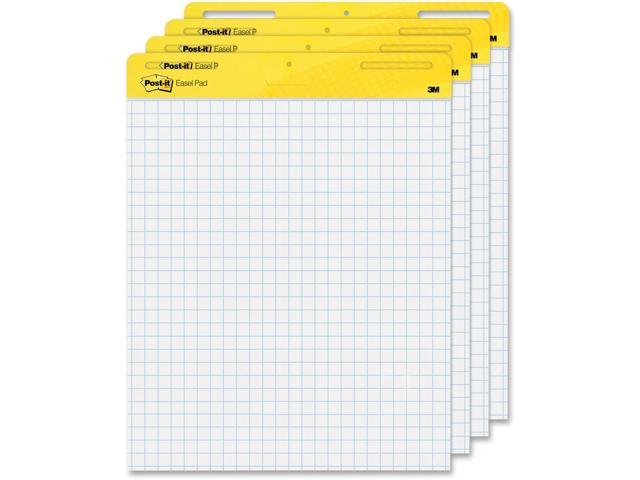 Post-it 560VAD4PK Easel Pads Self-Stick Easel Pads, Quadrille, 25 x 30, White - 1 Carton (4 Pads)