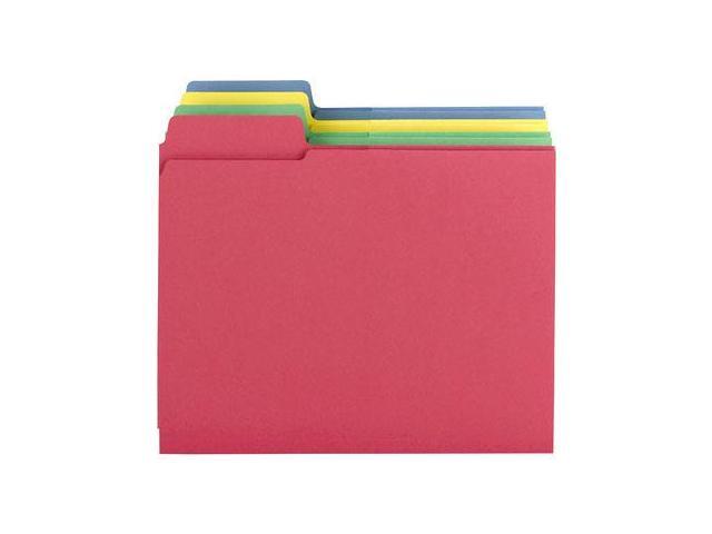 Smead 3-in-1 Color SuperTab Section Folder