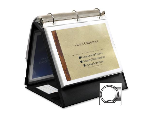 Lion Office Products Ring Binder Easel 1-1/2' Cap Horizontal 11'x8-1/2' Black