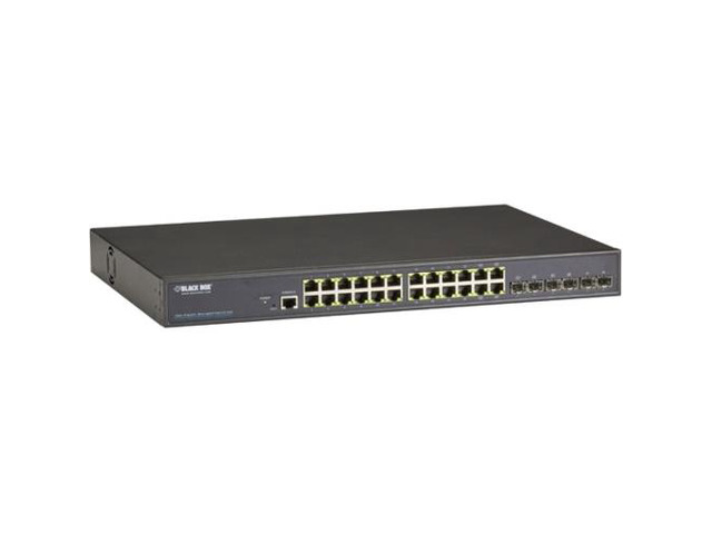 Black LPB2826A Box PoE+ Gigabit Managed Switch Eco, 26-Port