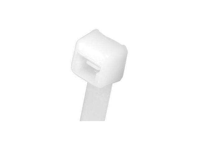 PANDUIT PLT1M-M Cable Tie, 4 in L, 4 in Max Bundle Dia., Natural, Nylon 6/6, 18