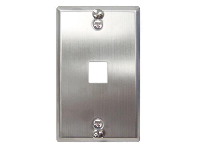 Photos - Chandelier / Lamp ICC WALL PLATE- PHONE- FLUSH- 1-PORT- SS -IC107FFWSS 