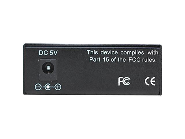 Intellinet Fast Ethernet Media Converter, 10/100Base-TX to 100Base-FX (SC) Multi-Mode, 2 km (1.24 mi)