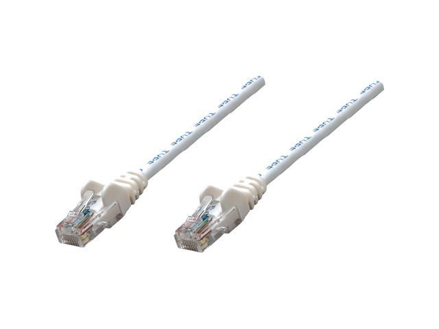 Intellinet Network Cable, Cat5e, UTP, RJ45 Male / RJ45 Male, 3.0 m (10 ft.), White