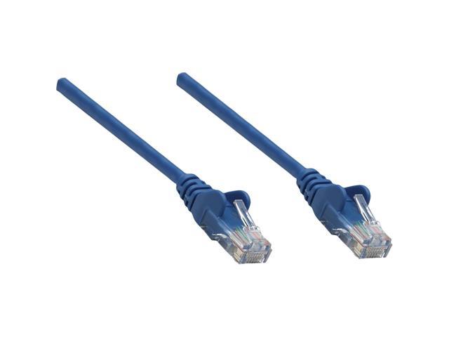 Intellinet Network Cable, Cat5e, UTP, RJ45 Male / RJ45 Male, 3.0 m (10 ft.), Blue