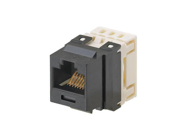Panduit NKP5E88MOR NetKey Cat5e RJ45 Punchdown Keystone Jack Module, Orange