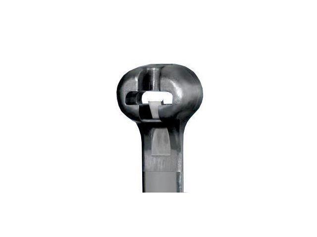 PANDUIT BT4I-C0 Cable Tie, 14-1/2 in L, 4 in Max Bundle Dia., Black, Nylon 6/6,