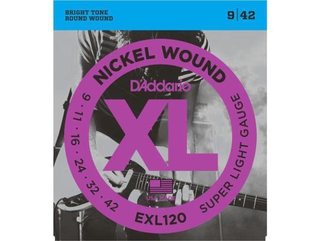 D'Addario EXL120+ Super Light Plus Electric Guitar Set, 9.5-44