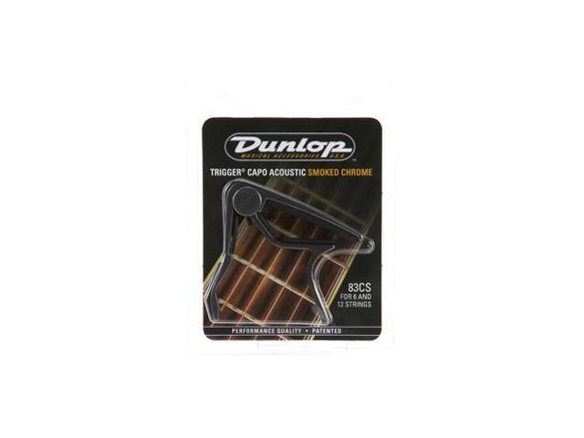 Dunlop Curved Acoustic Guitar Capo - Smoked Chrome