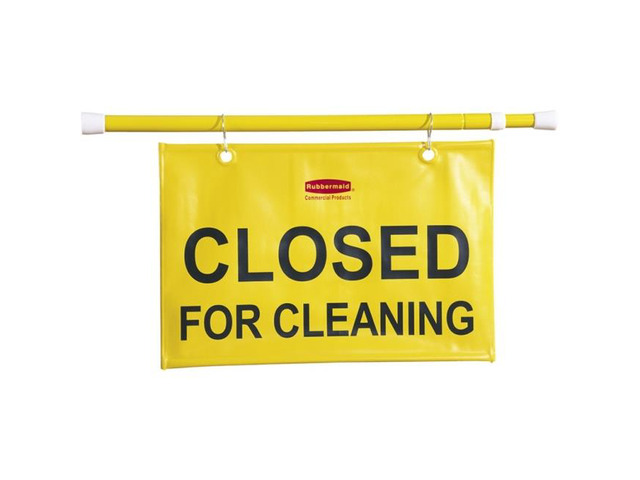 Rubbermaid Commercial Closed For Cleaning Safety Sign