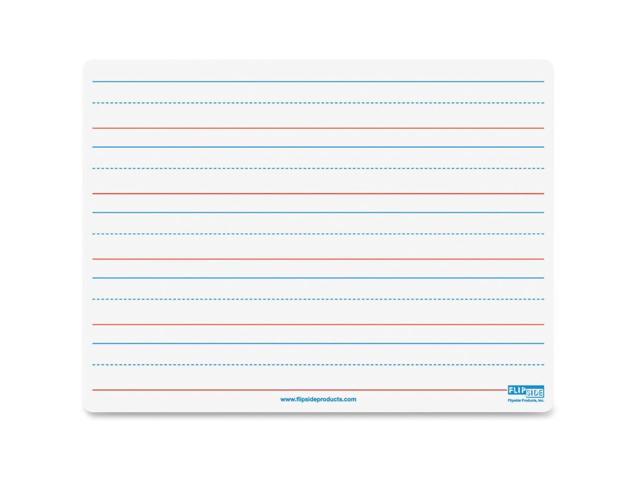 Flipside Products Magnetic Dry Erase Board 9'x12' Ruled Red/Blue 10076