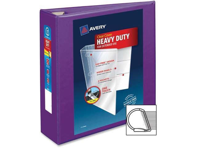 Avery Heavy-Duty View Binder w/Locking EZD Rings 3' Cap Purple 79810