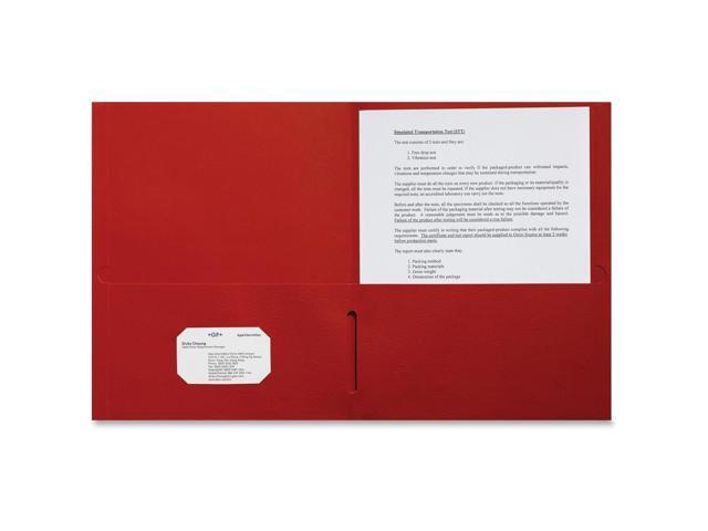 Sparco 2-Pocket Leatherette Portfolio