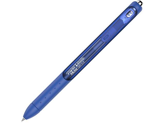InkJoy Gel Pen, Retractable, Micro 0.5 mm, Blue Ink, Blue Barrel, Dozen 1951722