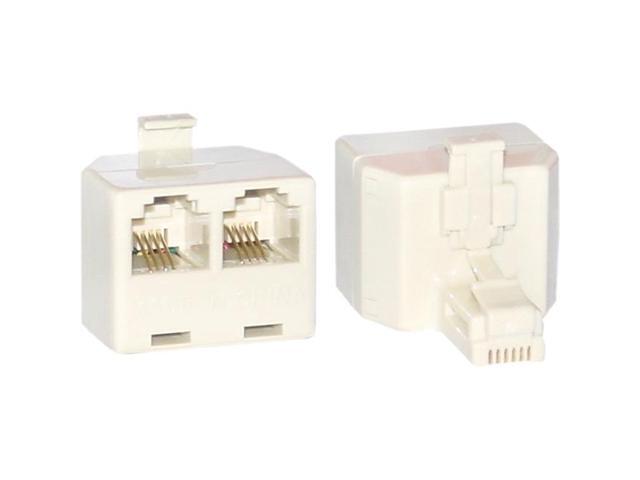 Cable Wholesale RJ11, 6P4C (Straight) T-Adaptor