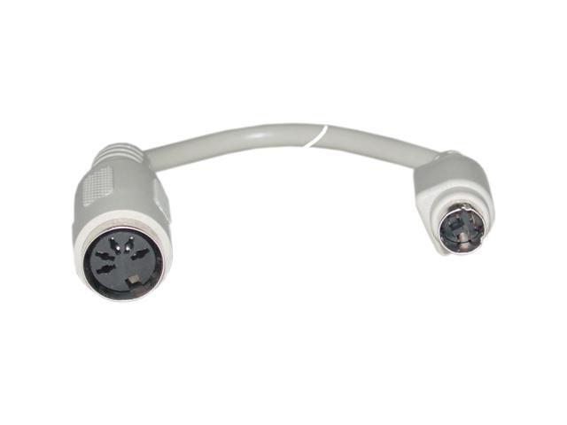 Cable Wholesale DIN5 Female-MiniDin6 (PS/2) Male, Keyboard Adaptor Cable - 6 inches