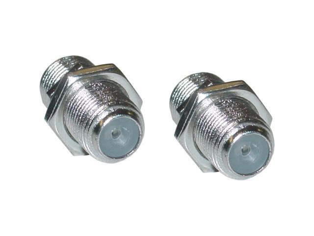 Cable Wholesale F-Pin (Coax) Coupler Female/Female Panel Mount