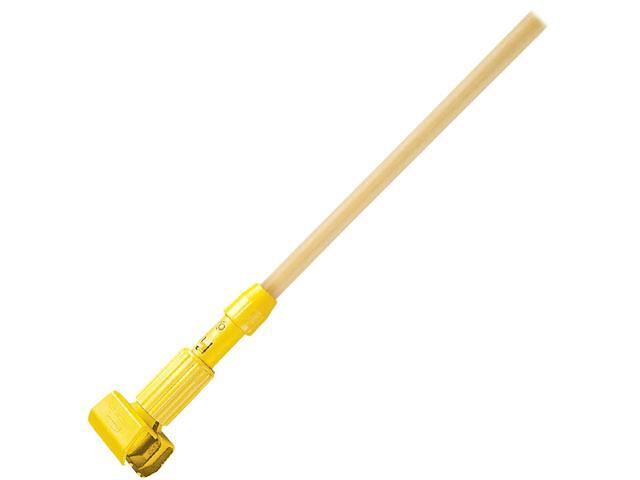 Rubbermaid Commercial Gripper Hardwood Mop Handle 1 1/8 dia x 60 Natural/Yellow H216
