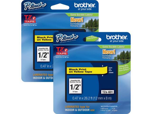 Brother P-touch TZe Laminated Tape Cartridges