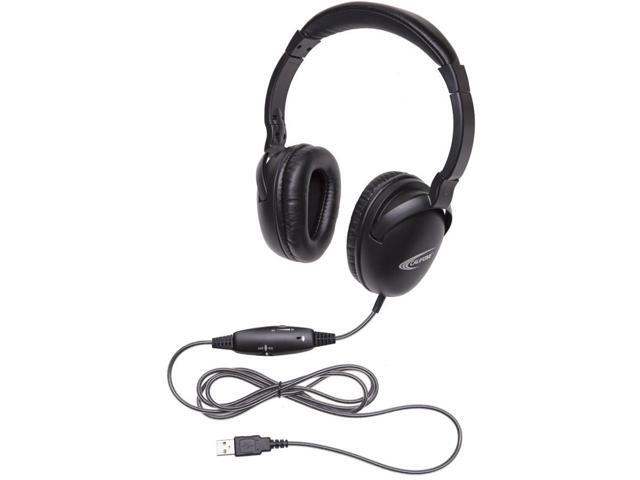 Califone 1017IMUSB NeoTech USB Headset with Califuff Braided Cord And Volume Control