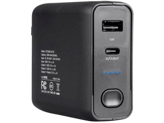 4XEM 5000mAh Power Bank and Wall Charger Combo 4XCPC5000CHARGE