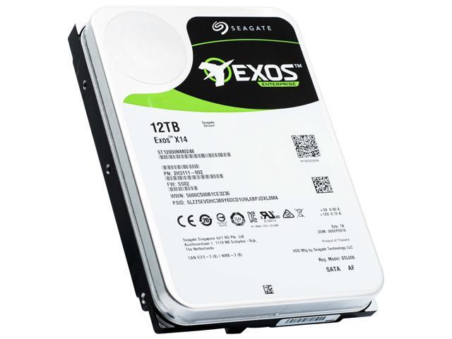 Seagate Exos X14 12TB 7200 RPM SATA 6Gb/s FastFormat 512e/4Kn 3.5-Inch SED Enterprise Hard Drive (ST12000NM0248)