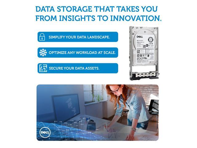 Dell 400-AJQP 1.8TB 10K RPM SAS 12Gbps 512e 2.5in 13G Hot-plug Hard Drive Enterprise HDD Compatible with EMC PowerEdge SFF T640 R330 R430 R630...
