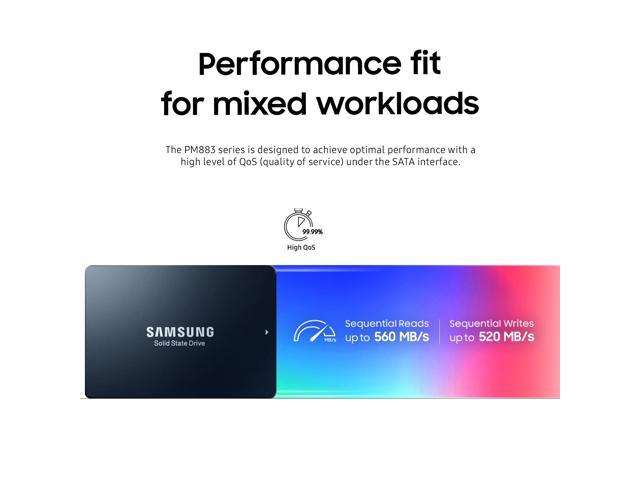 Samsung PM883 1.92TB SATA 6Gb/s 2.5' Enterprise SSD MZ7LH1T9HMLT (MZ-7LH1T90)