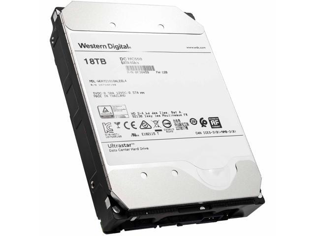 WD Ultrastar DC HC550 18TB Hard Drive 3.5' Internal 512MB SATA 7200 RPM 512E SE NP3 DC HC550 0F38459 (WUH721818ALE6L4)