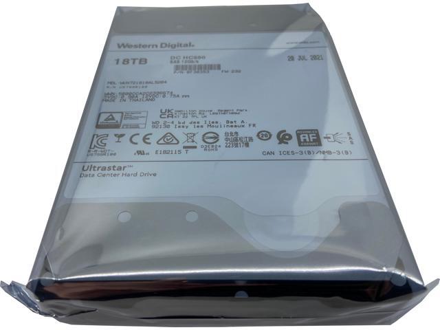 WD Ultrastar DC HC550 18TB Hard Drive 3.5' Internal 512MB 7200 RPM SAS 12Gb/s 512E SE P3 0F38353 (WUH721818AL5204)