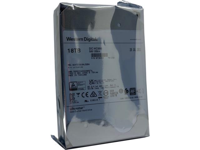 WD Ultrastar DC HC550 18TB Hard Drive 3.5' Internal 512MB 7200 RPM SAS 12Gb/s 512E SE P3 0F38353 (WUH721818AL5204)