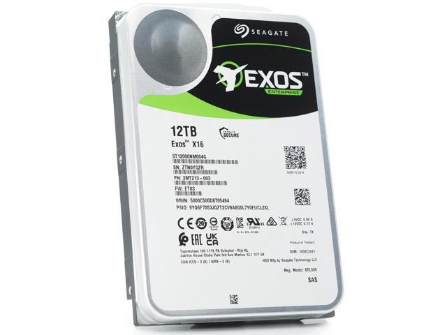 Seagate Exos X16 12TB 7200 RPM SAS 12Gb/s 3.5' Enterprise HDD ST12000NM004G