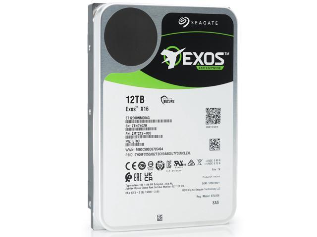 Seagate Exos X16 12TB 7200 RPM SAS 12Gb/s 3.5' Enterprise HDD ST12000NM004G