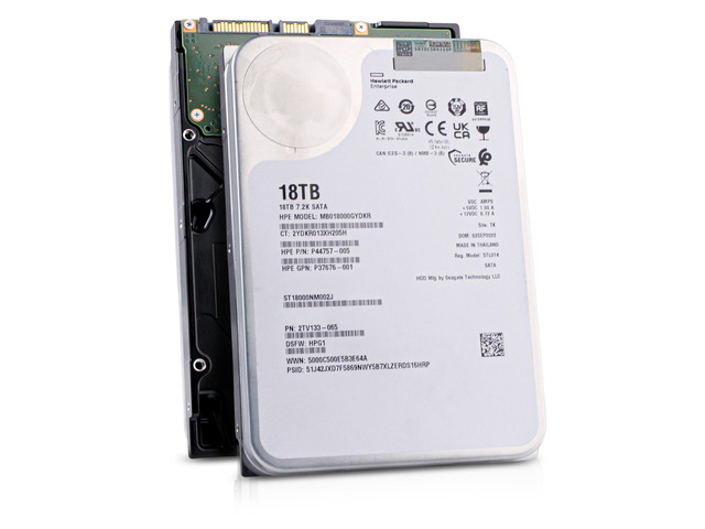Seagate/HP Exos X18 ST18000NM002J 18TB 7.2K RPM SATA 6Gb/s 512e 256MB 3.5in Enterprise Hard Drive