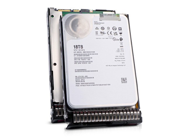 Seagate/HP Generation 8 MB018000GYDKR P44757-005 18TB 7.2K RPM SATA 6Gb/s 512e 256MB 3.5in Enterprise Hard Drive