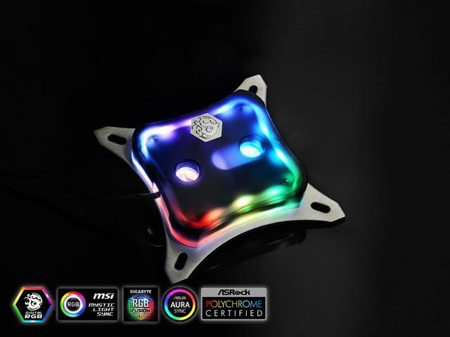 Bitspower CPU Block Summit M Acrylic Black - Digital RGB